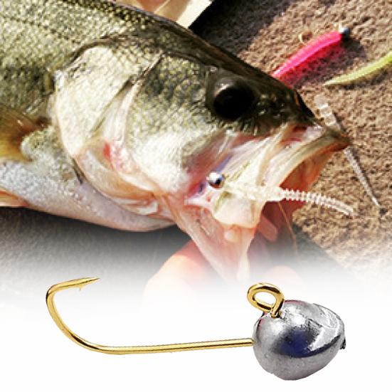 1 Set Fish Head Fishhooks Soft Bait Lure Barb Outdoor Fishing Tackle Accessories