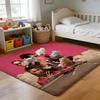 Floor Mat Soft Flannel Rug Non-Slip Absorbent Mat for Bathroom Bedroom Home Decor Baby Driver Movie