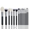 Cangzhou 15-Piece Animal Hair Makeup Brush Set: Eye Shadow & Foundation Brushes