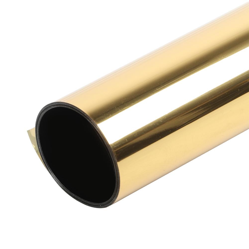 0.5x3 Meters One Way Sun Film Heat Insulation Window Film for Home Gold Color  less than br more than