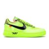 Off-White X Air Force 1 Low Volt Unisex Sneakers Yellow Cone-Black-Hyper-Jade AO4606-700