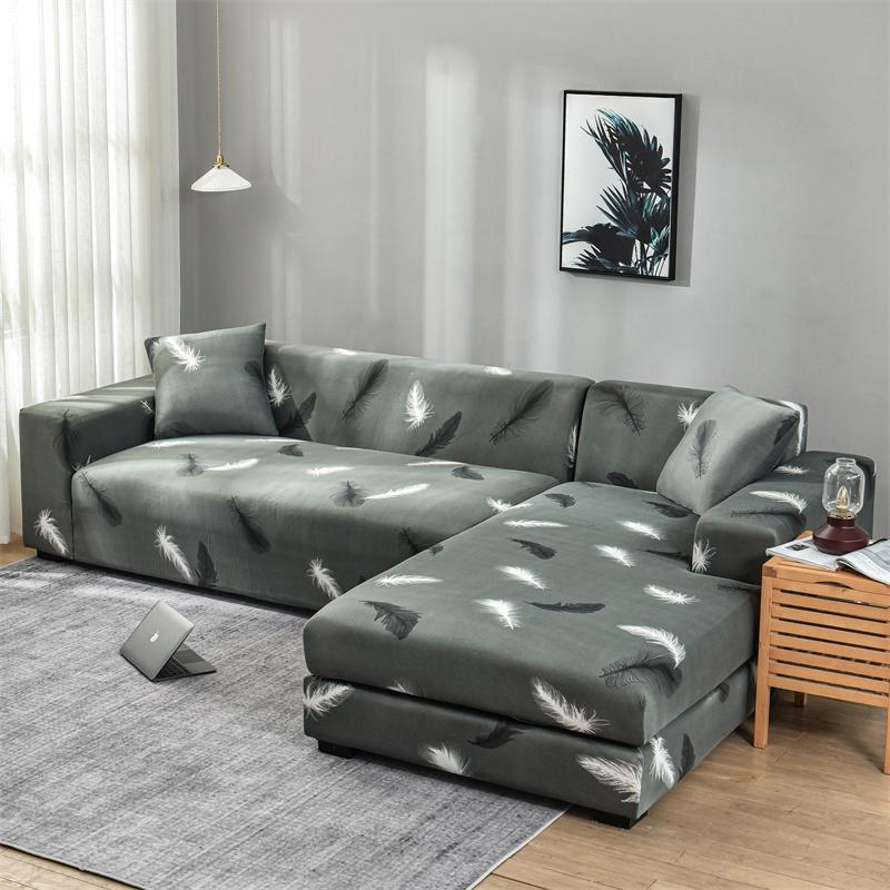 Please Order 2Pieces If Is L-shaped Corner Chaise Longue Sofa Cubre Sofa Elastic Couch Cover Stretch Sofa Covers for Living Room