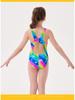 Teen Girls' Professional One-Piece Swimsuit for Swim Training
