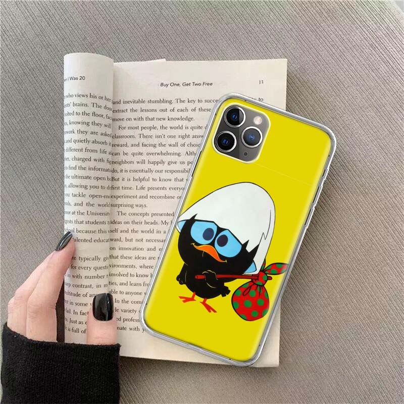 

Calimero cute cartoon Duck Phone For Apple Iphone 12 13 Mini 15 Pro Max 11 Pro 14 Plus 16 Pro Max 16E Case Shell Cover Clear TP iPhone 14 Pro