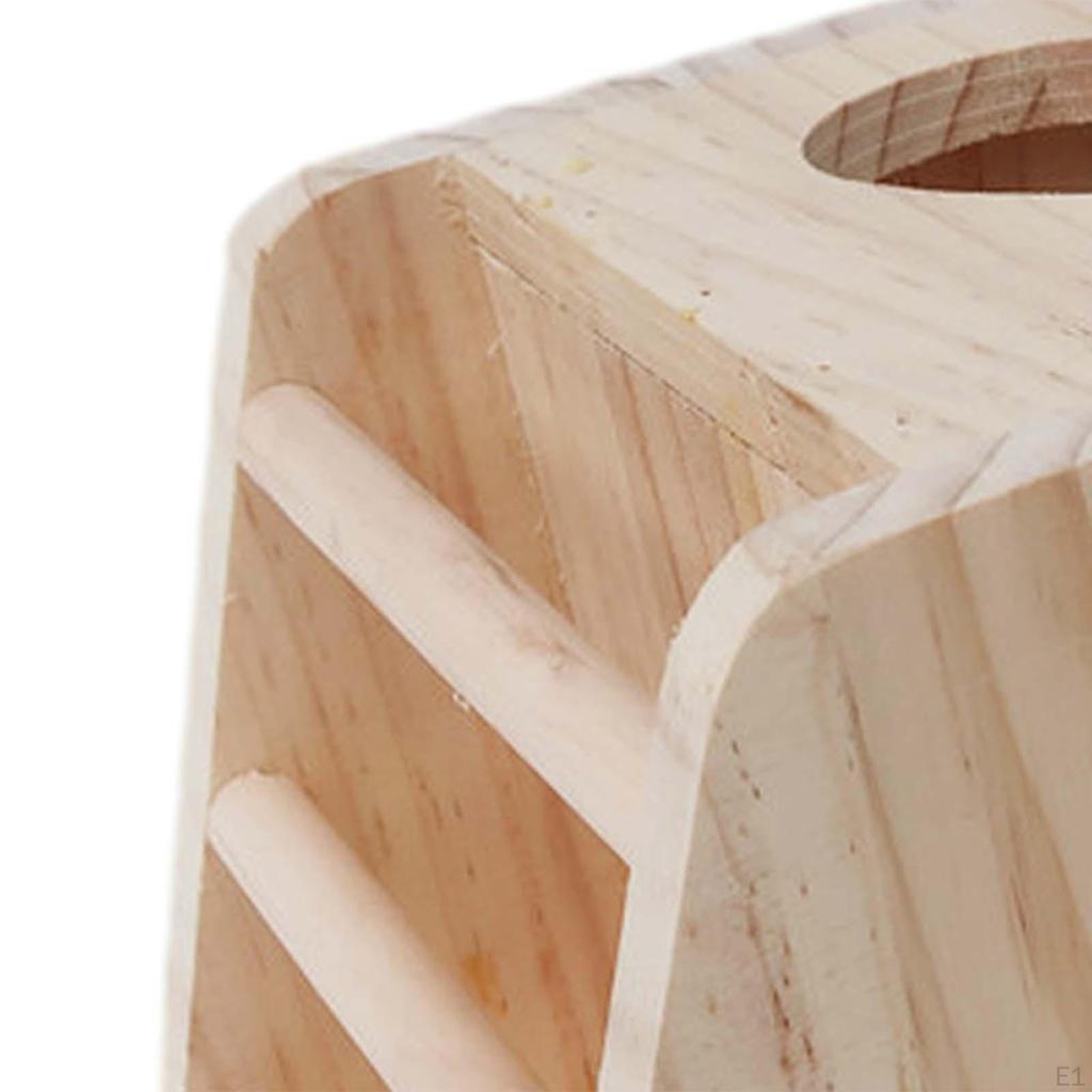 Wooden Hay Feeder, Food Feeding Rack, Less Waste Grass Holder for Small Animals Guinea Pig