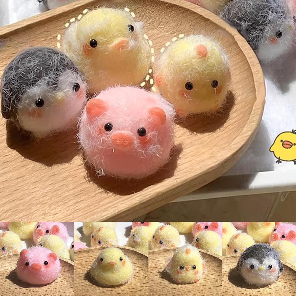 Sticky TPR Anti-stress Toys Mini Chick Pig Penguin Fidget Toy Stress New Relief Toy Relief Mini A4G9