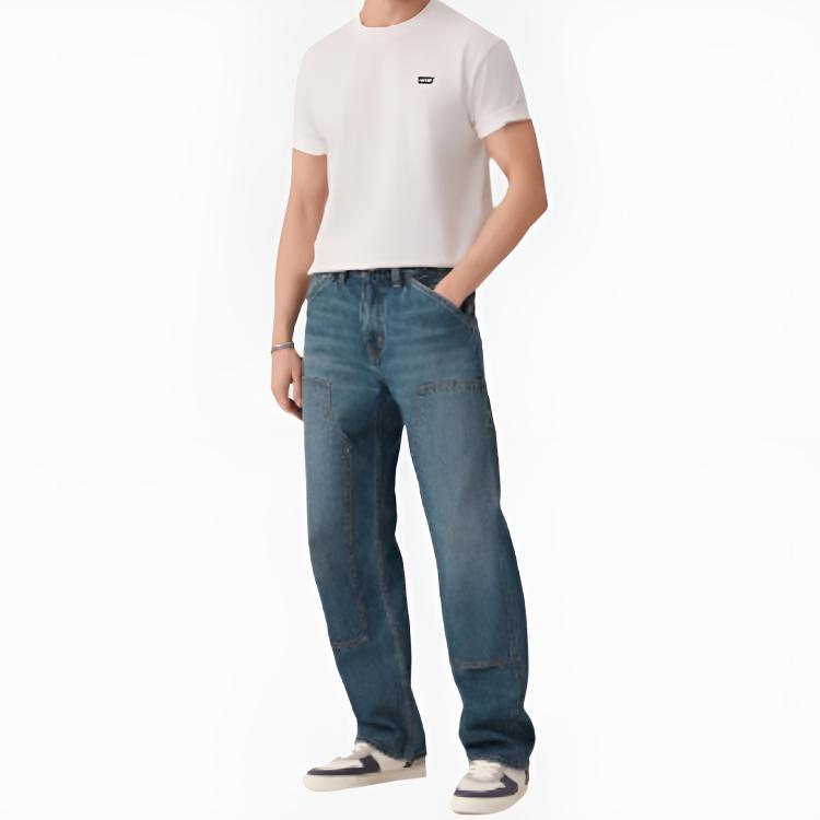 Levis Casual Solid Comfortable Crew Neck Short Sleeve T-Shirt Men Tops 004ZU-0000