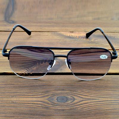 Lentes grises degradados de gran tamaño, antiluz solar, para interiores y exteriores, gafas de sol de lectura multienfoque progresivas cerca y lejanas + 0,75 a + 4
