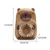 Ventilatore Portatile Capibara Mini Ventilatore Tascabile Portatile Ventilatore Rinfrescante Cartoon Carino Capibara Piccolo Ventilatore Esterno Ricarica USB Piccolo Ventilatore Regali