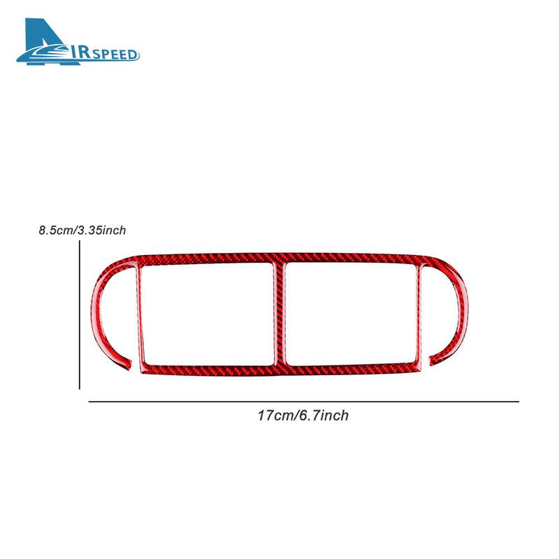 Real Soft Carbon Fiber Sticker For Porsche Cayenne 2003 2004 2005 2006 2007 2008 2009 2010 Center Air Vent Interior Accessories