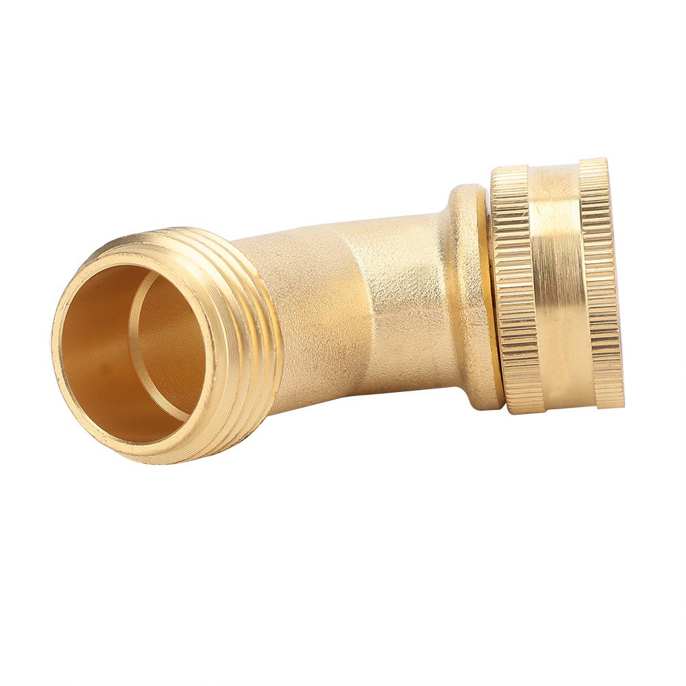 3/4" Messing Winkel Kugelhahn Schlauchanschluss Adapter mit Dichtung für Garten