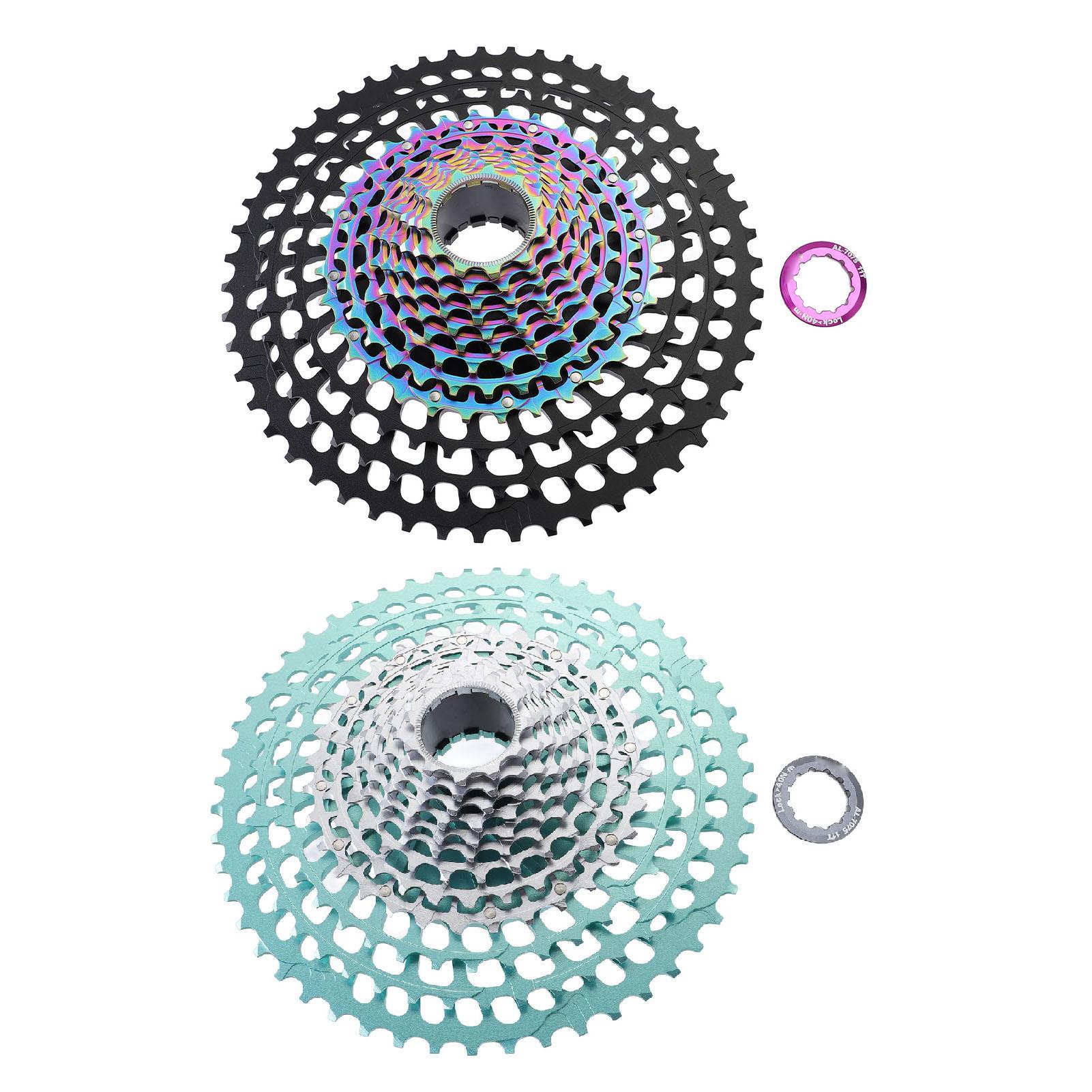 

Mountain Bike Cassette 12 Speed Low Noise Hollow Design Aluminum Alloy Lightweight Cassette Sprocket Black