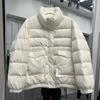 Stand-up Collar Short Down Jacket Women's Winter New Loose White Duck Down Small Thickened Warm Jacket Tide