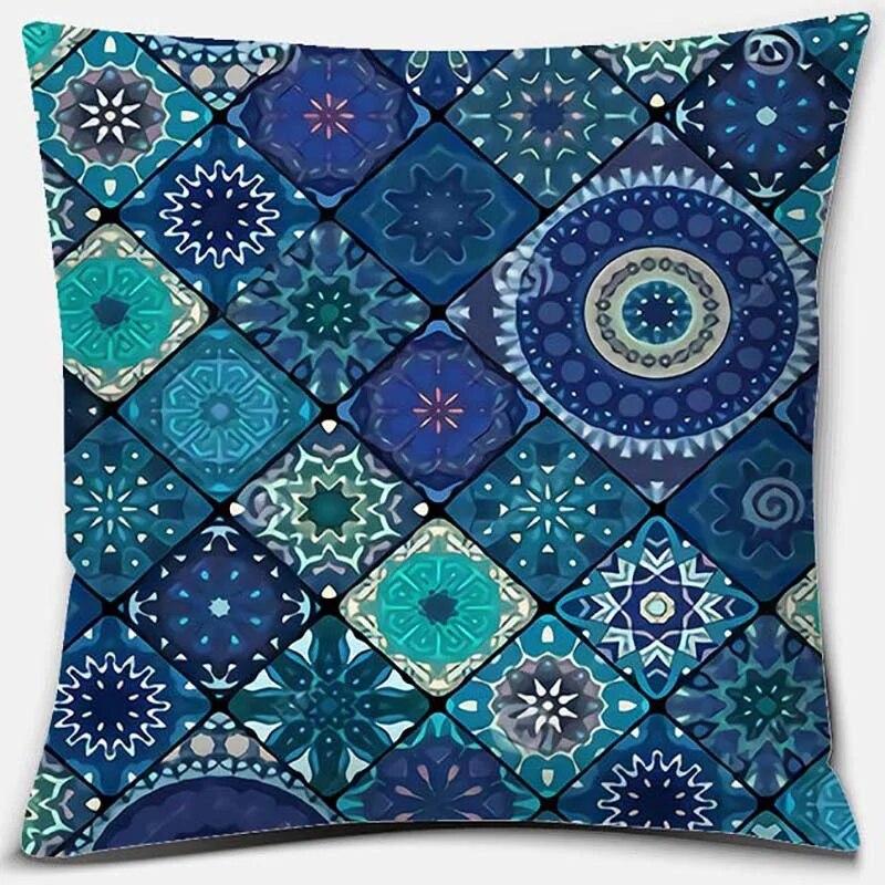 

Наволочка с рисунком серии Мандала, квадратная мебель для домашнего офиса 40x40cm