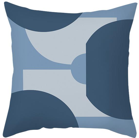 Simple Style Morandi Color Pillowcase Lines Abstract Geometric Printed Cushion Home Sofa Pillowcase