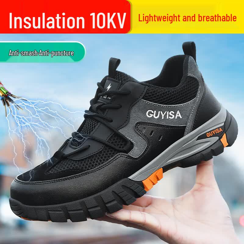 Blue Shield Men s 10KV Insulated Anti-Smash Puncture-Proof Safety Work Shoes 37