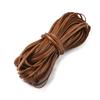 Plastic Imitation Cane Wire Cord, Flat, Camel, 5mm