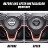 Car Steering Wheel Emblem Decals Badge For Nissan Qashqai Juke Pulsar Sentra Altima Patrol Micra Rogue Almera Versa Pathfinder