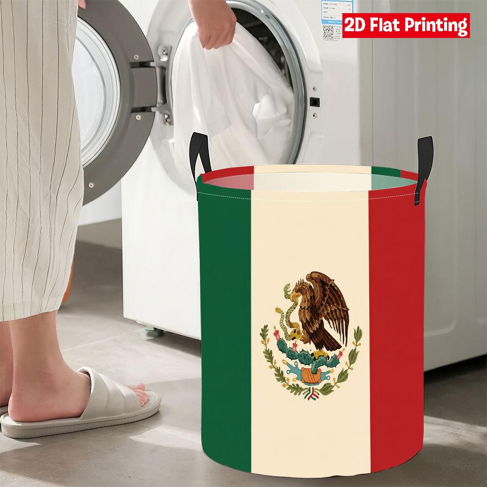 Circular Storage Basket For Clothes Miscellaneous Items Cylindrical Dirty Clothes Basket Household Storage Basket