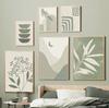 Plant Leaves Rainbow Geometry Abstract Boho Wall Art Canvas Painting Nordic Posters & Prints Wall Pictures For Living Room Decor