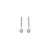 Luxenter Earrings with Brilliant Zirconia Silver Finish - Yasu