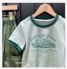 2026 Sommer Koreanischer Stil Sportliche Cargohose & T-Shirt Zweiteiliges Set für Mädchen