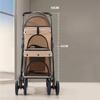 Portable Double Layer Pet Cart Lightweight Foldable Dog Cat Bags Small Pet Outdoor Cart Breathable Pet Dog Carriers Supplies