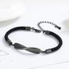 Zinc Zinc Alloy Forever Love Wave Weaving Rope Mobius Ring Couples Bracelets Hand Rope Friend Bracelet