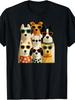 Cool Dogs Fashion Glasses Graphic Humor Men Unisex Funny Dog TShirtPlus Size Retro Casual Round Neck Printed T-shirt Uni