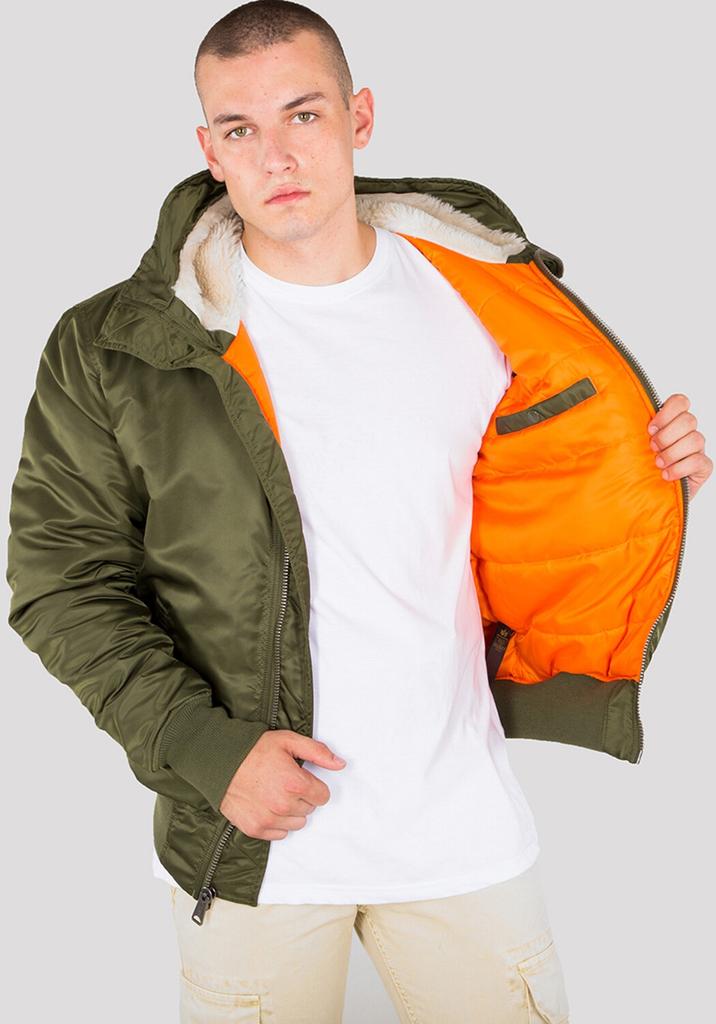 Winter Jacket Alpha Industries MA-1 Hooded (158104) Green (158104-257)