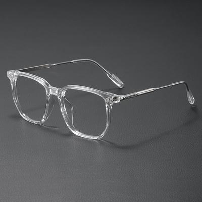 Fashion Anti Blue Light Glasses Men Business Square Myopia Prescription Eyeglasses For Women Large Frame Optical Eyewear