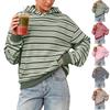 Women's Casual Striped Hoodie Sweatshirt for Everyday Wear