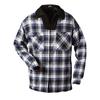 100% Cotton Insulated Shirt, Navy Blue Check, 3XL