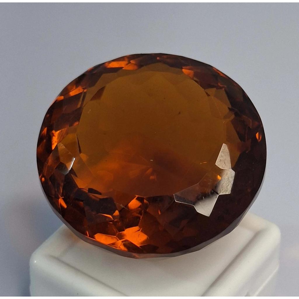 Round Cut Lab Created Citrine 151-153 Ct Fabulous Certified Loose Gemstone