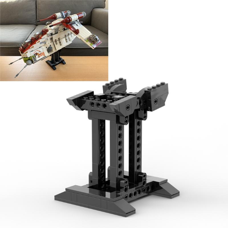 

MOC Republic Gunship Подставка для модели Republic Gunship Строительные блоки 75021 Подставка для демонстрации Кубики Детская игрушка Рождественский подарок Только кронштейн Рождественский g