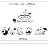 Creative Kitchen Wall Stickers Coffee Sweet Food DIY Walls Art Decal Decoration Oven Dining Hall Wallpapers Home PVC Wall Decals