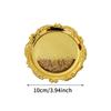 Metal Tray Round Sauce Dish Jewelry Storage Plate Snack Display Bowl Home Table Decoration Cake Dessert Organizer Container