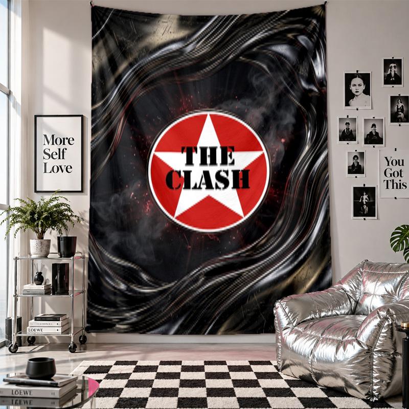 The Clash Wall Tapestry Home Decor Wall Hanging Cloth for Bedroom Living Room Background