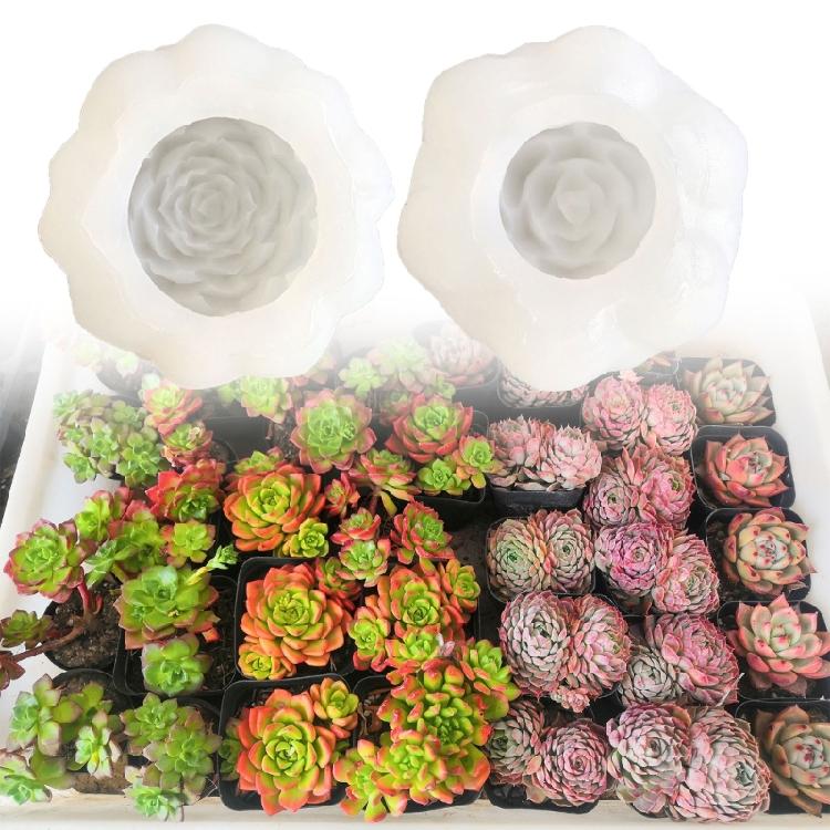 Moules en Silicone en Forme de Fleur pour Résine Époxy Bougie Faite Main Décoration de Maison Démoulage Facile Moule à Savon en Silicone