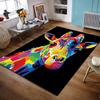 Colorful Abstract Giraffe Design Rug Non-slip Rug Suitable for Living Room and Bedroom Sofas