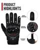 Iron Jia's Fietshandschoenen, Motorhandschoenen, Smartphone-compatibel, Touchscreen-compatibel, Antislip, voor de zomer, Anti-vibratie, Ademend, Duurzaam