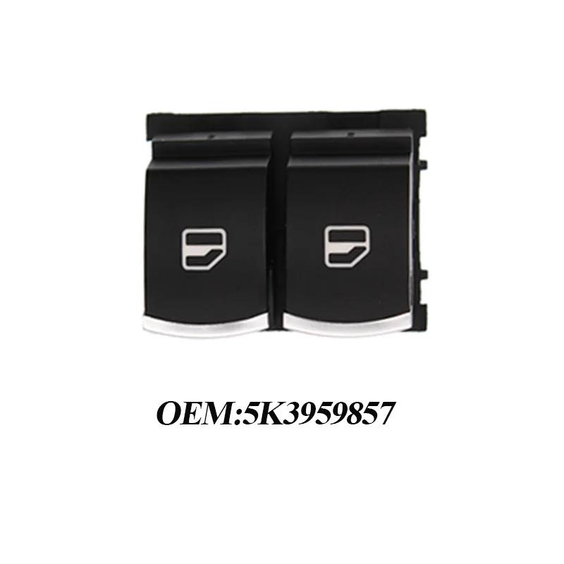 Chrome Window Switch Mirror Button 5K3959857 5ND959565A 5ND959855 for VW Passat B6 Eos Golf 5 6 Plus GTI Mk5 Mk6 Tiguan SCIROCCO