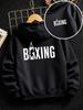 Unisex Kids' Reversible Boxing-Print Hoodie (Fall/Winter) – Casual Trendy Streetwear Sweatshirt