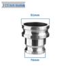 Aluminum Alloy Double E-Type Male Quick Coupler