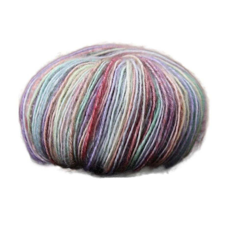 Multicolored Hand Knitting Yarn Super Soft Variegated Worsted Weight Yarn  Scarves