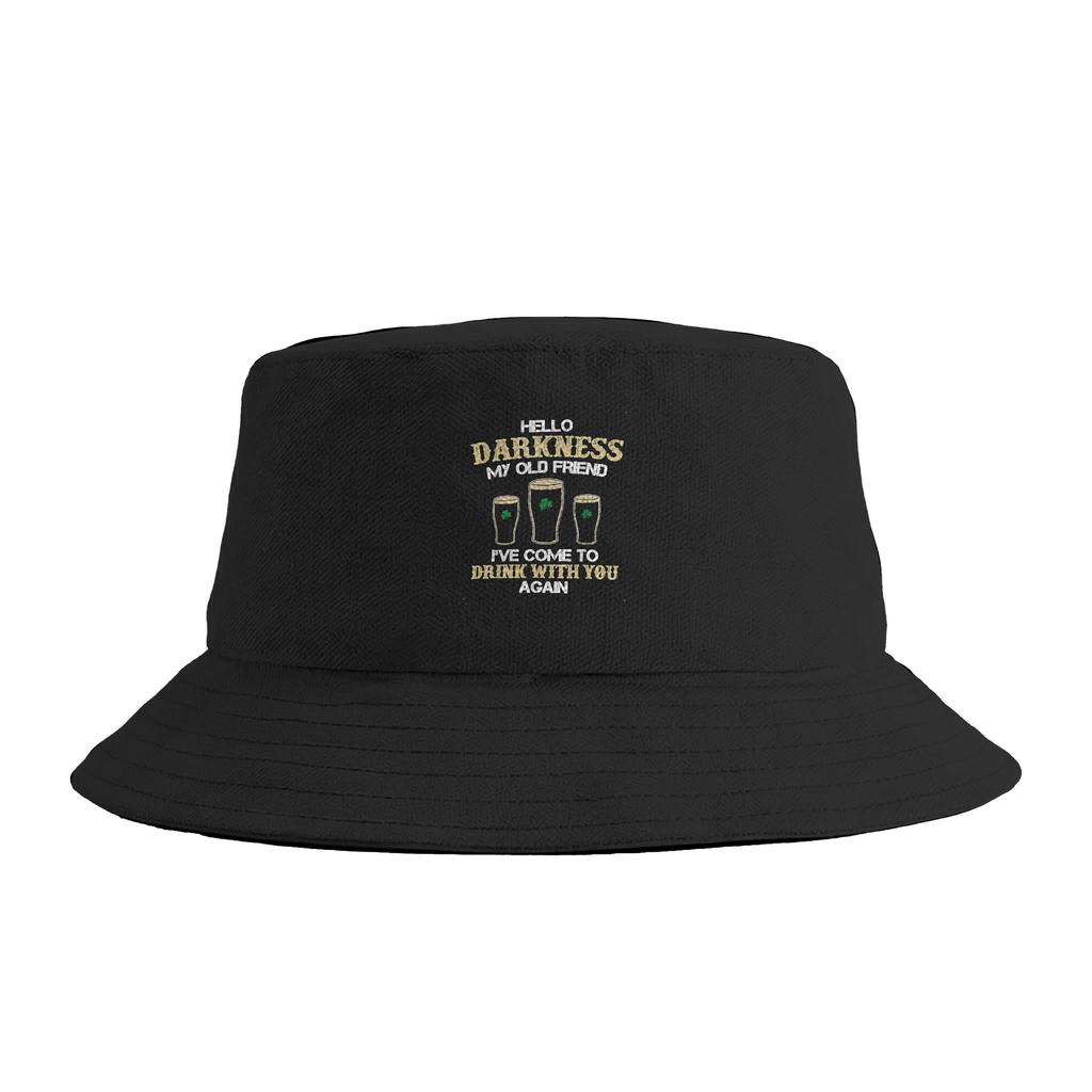 Ciao Oscurità Mia Vecchia Amica Cappello a Secchiello Cappelli da Pescatore da Esterno Per Uomo Donna Classici Cappelli da Sole da Pesca Personalità Personalizzato Fai da Te Cappello