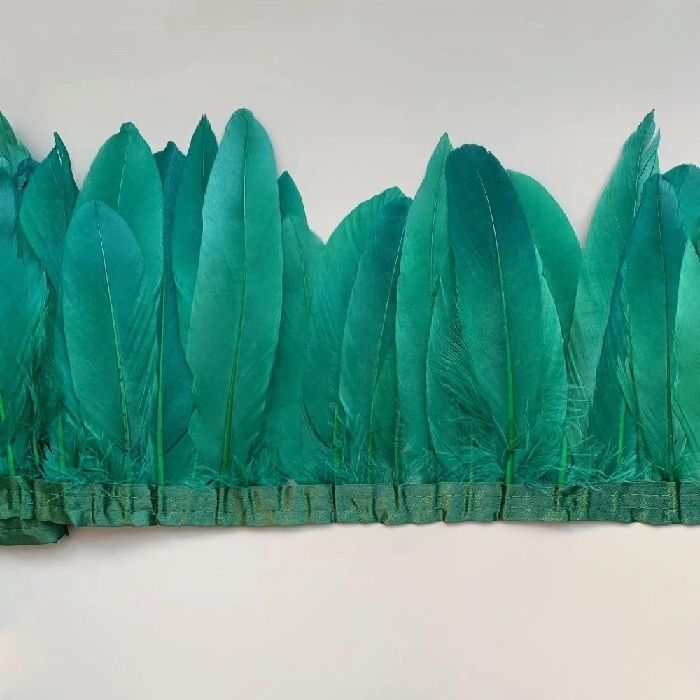2M Real Geese Duck Feathers Natural Fringe Ribbons DIY Feather Trims  Wedding Accessories