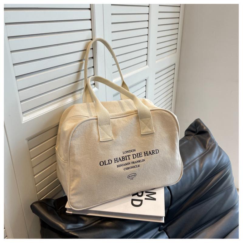 Damen Große Canvas Reise-Tragetasche - Vielseitige, Leichte Handtasche für Kurztrips & Geschäftsreisen