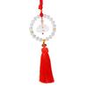 Miroir Rétroviseur Suspendu Lotus Gland en Verre Charme de Voiture Ornement pour Intérieur de Voiture et Décoration de Maison