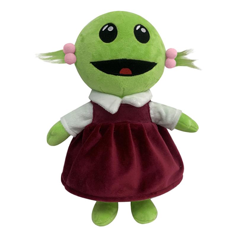 

Nanalan Mona Little Girl Plush Doll Green Alien Cute And Soft Cartoon Pillow Doll Room Decoration For Children s Birthdays Gift 30cm зелёный